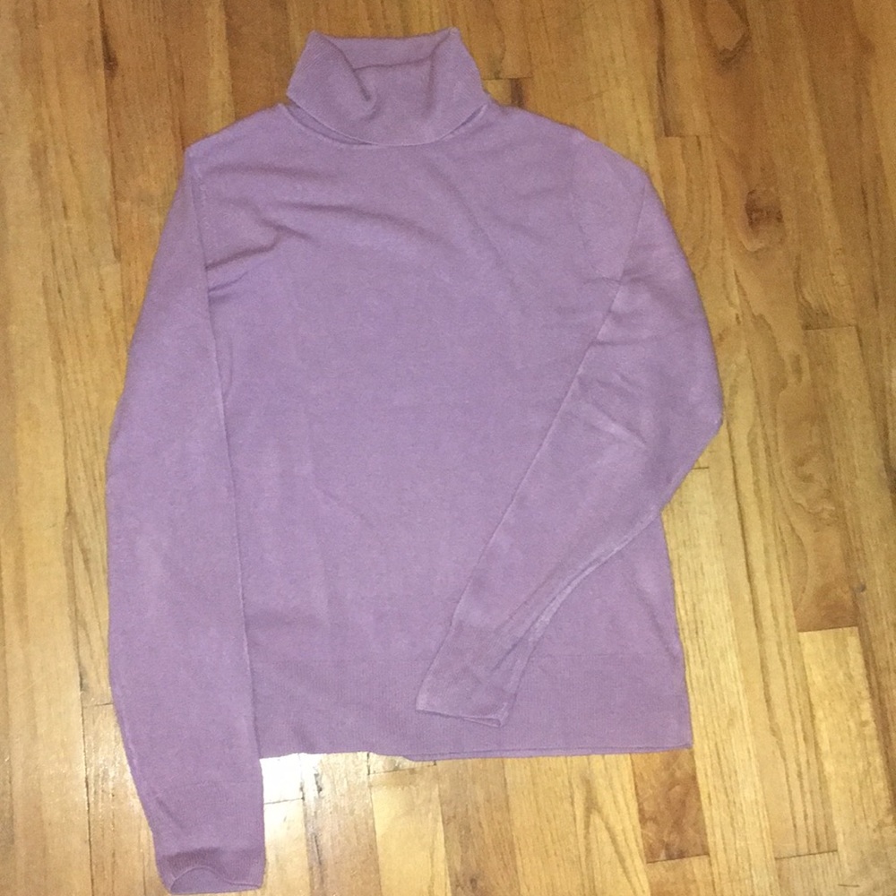 Purple long sleeve turtleneck